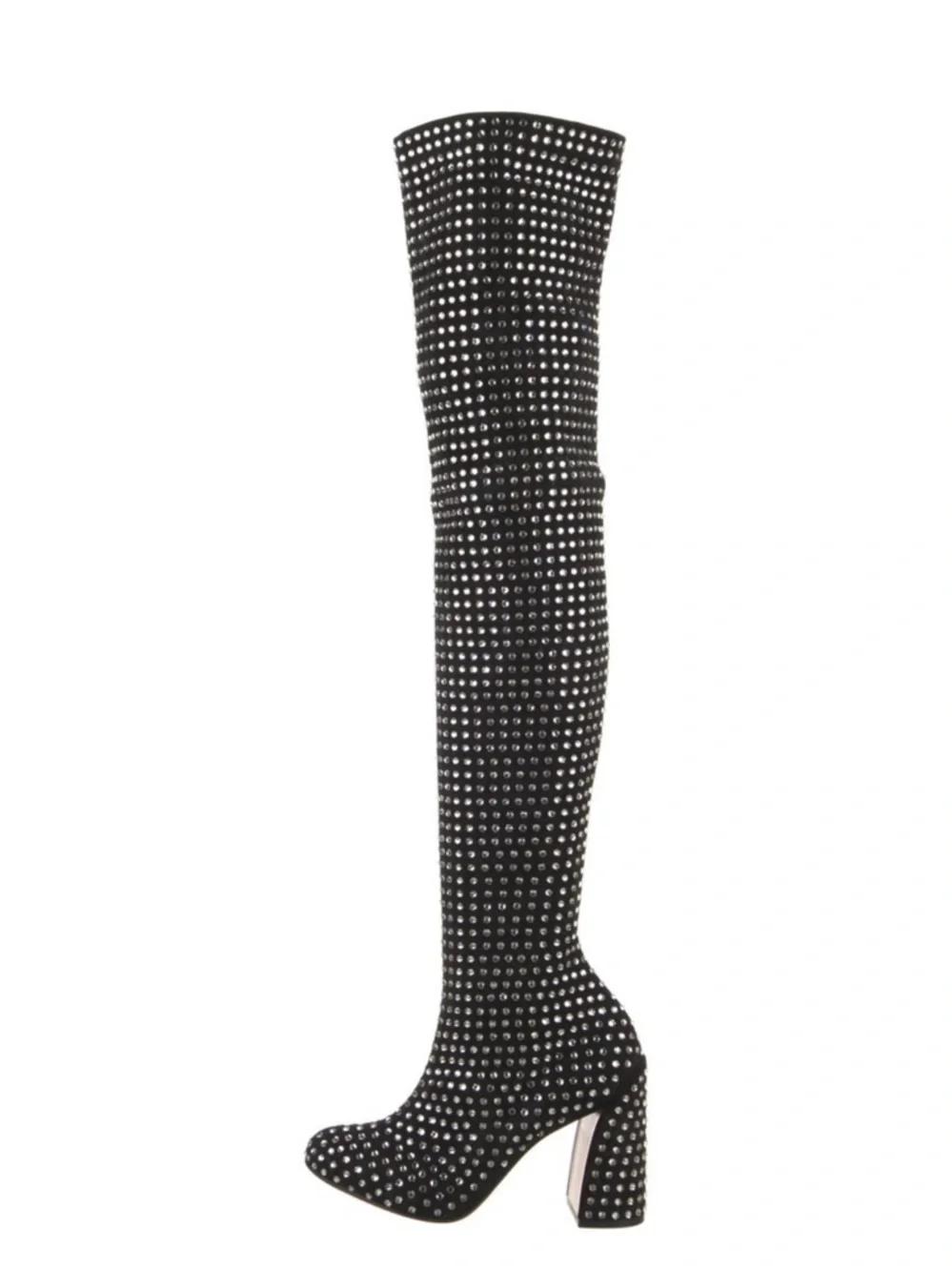 Christian Louboutin Studded Thigh High Boots